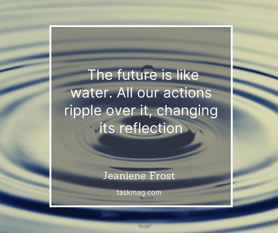 water reflection quote from Jeaniene Frost